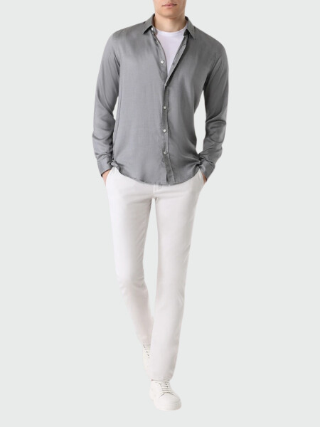 Hugo Boss - Camisa slim fit de lyocell, S-ROAN-KENT 0
