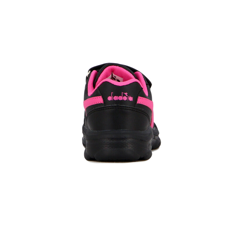 Diadora Champion Easy Run Wimbledon Kids C/Velcro Negro-Fucsia