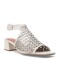 Sandalias de Mujer Bottero Calada con Taco Blanco