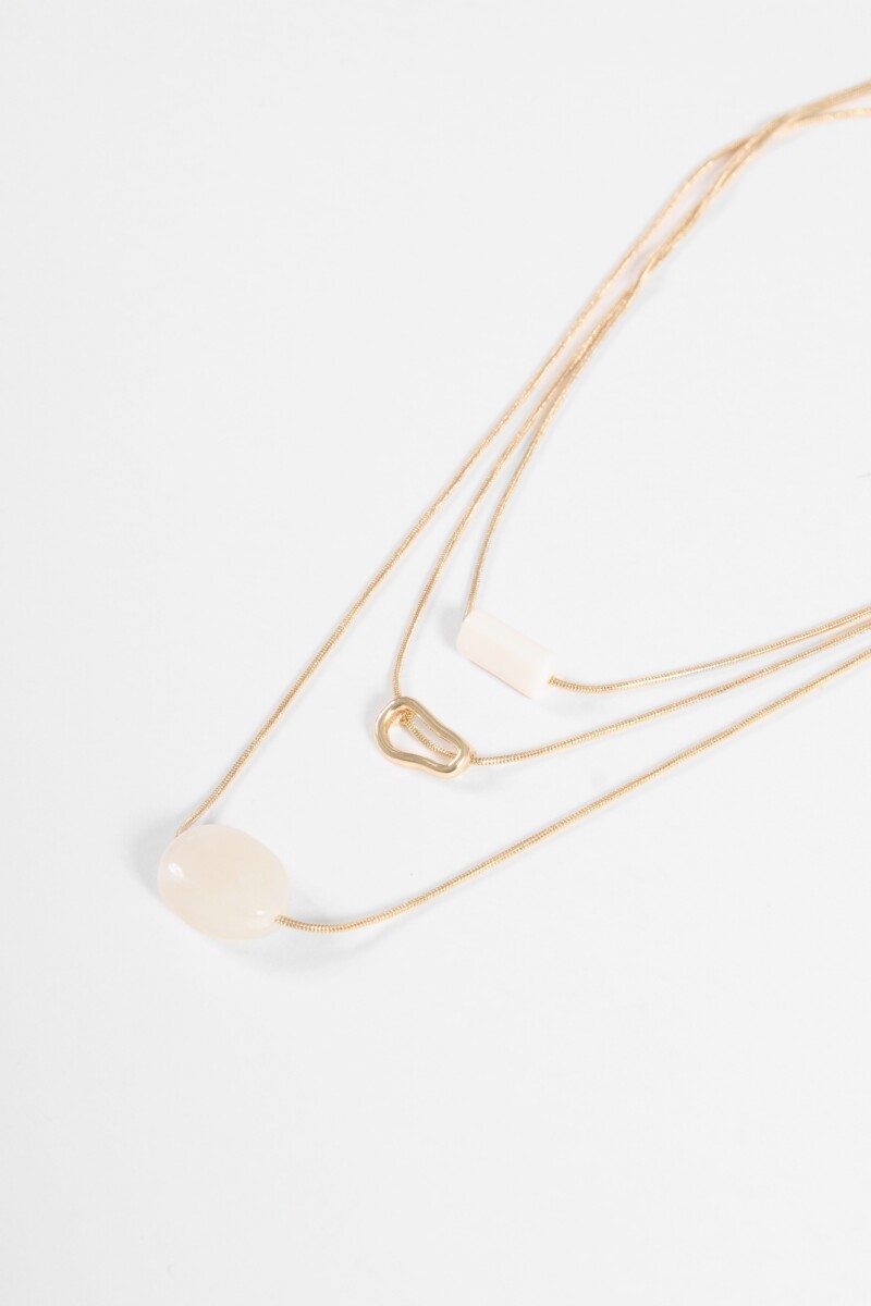 Collar triple dorado