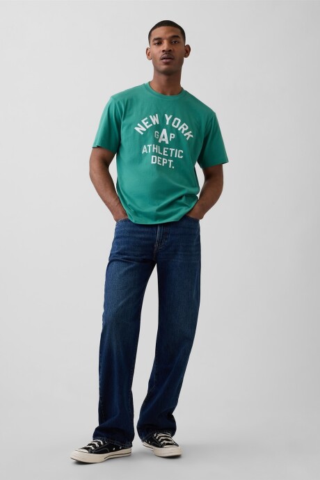 Remera Estampada Manga Corta Hombre New Algae 373