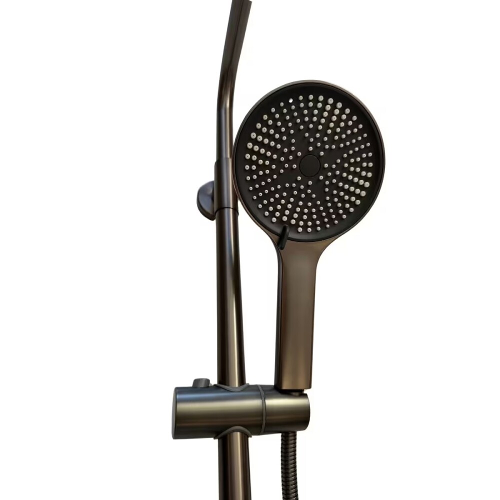 Barral de ducha Monocomando Exterior con transferencia Elar Grafito Barral De Ducha Monocomando Exterior Con Transferencia Elar Grafito