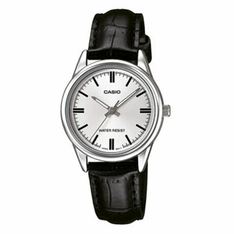 Reloj CASIO LTPV005L-7AUDF Cuero Negro Esfera 28mm 0