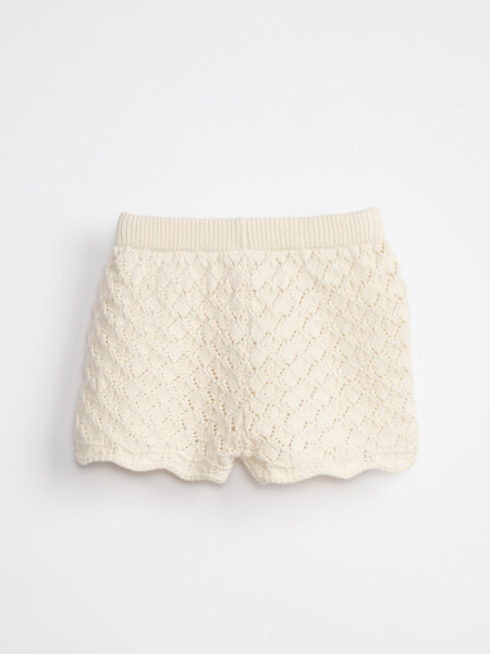 Short punto tejido Crudo