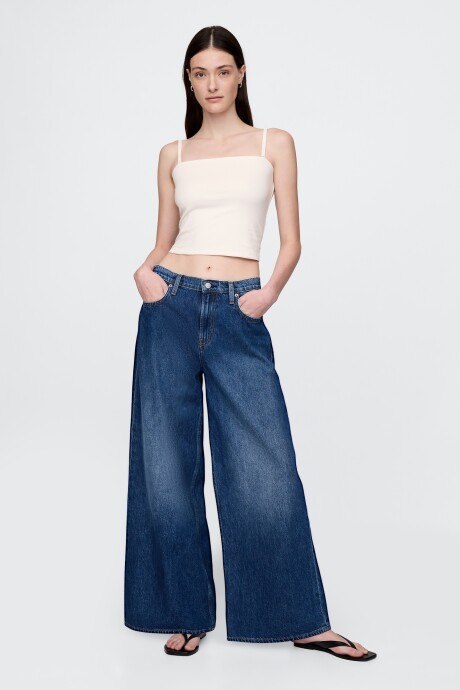 Musculosa Algodón Breteles Finos Mujer New Off White