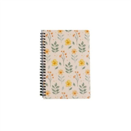 Cuaderno Flora A5 80 hojas Amarillo