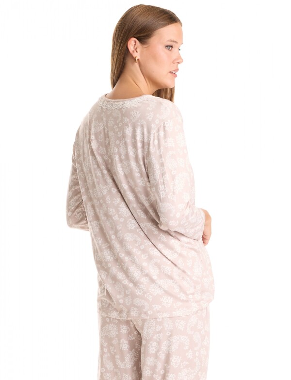 Pijama Con Pantalon BEIGE/MULTI