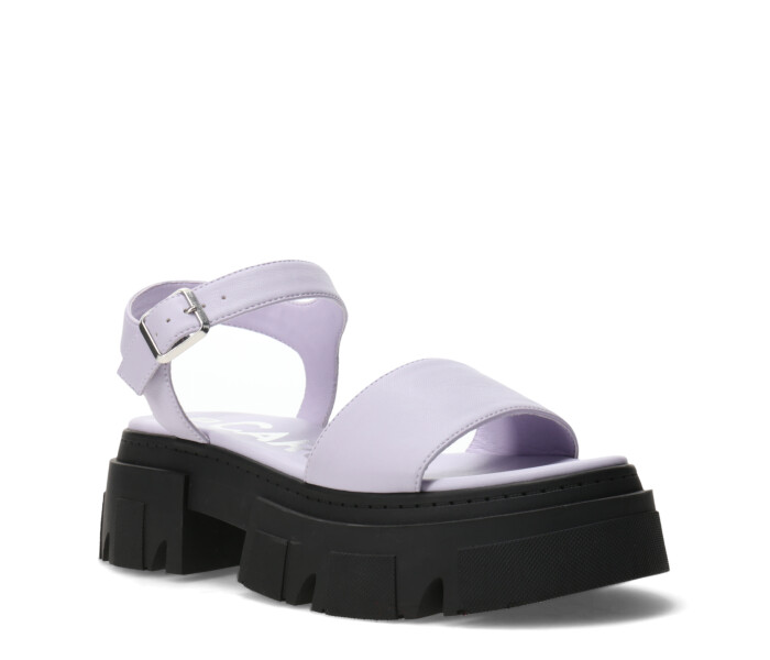 Sandalias de Mujer Miss Carol SPARTA Con banda y tobillera Negro - Lila