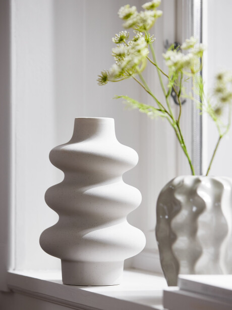 Jarrón ALVIS Ø20xA30cm blanco Jarrón ALVIS Ø20xA30cm blanco