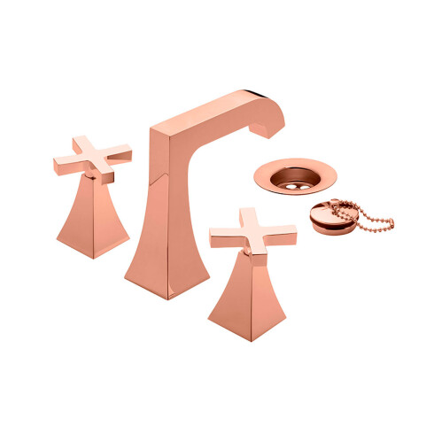 Griferia De Lavatorio Bimando Oro/Rose Fv BRONCE-ROSE GOLD