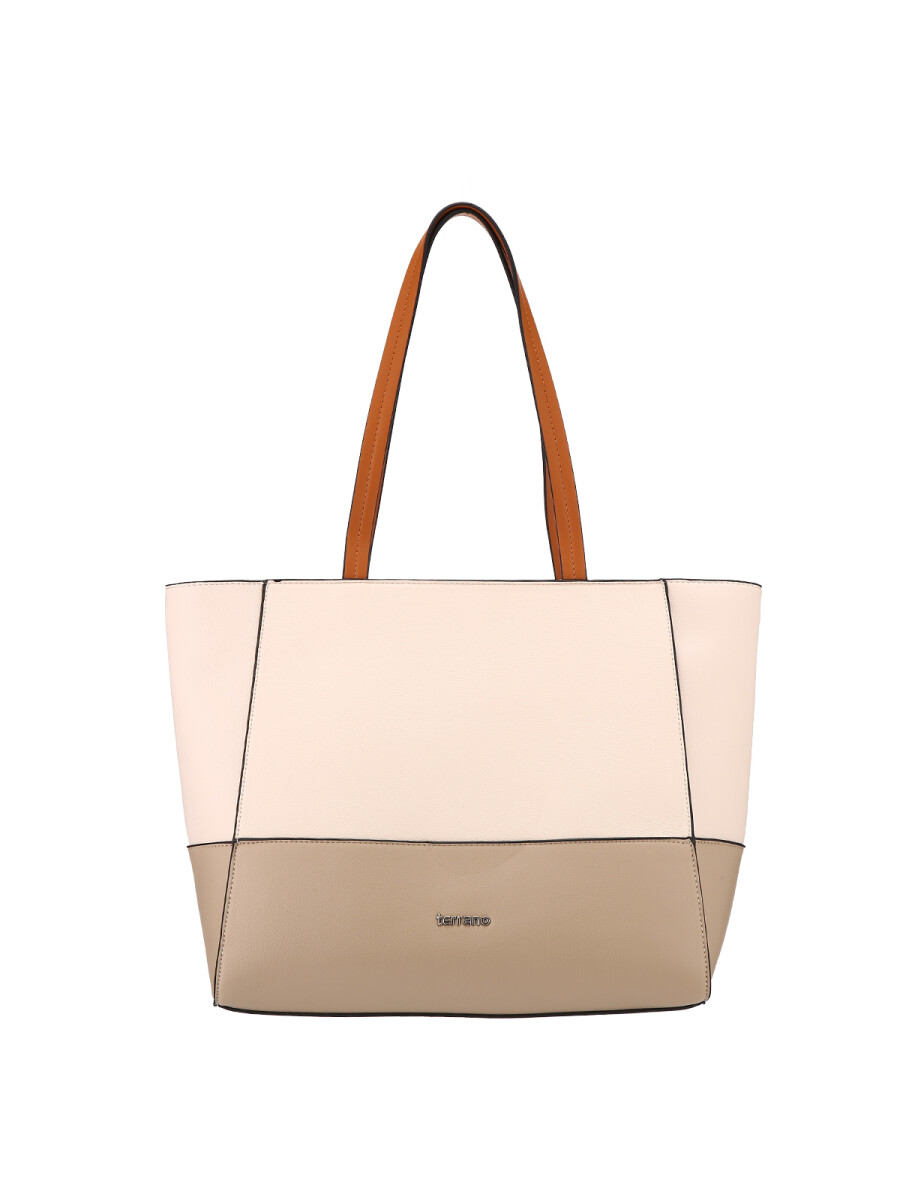Bolso Combinada Eva - Beige / Taupe 