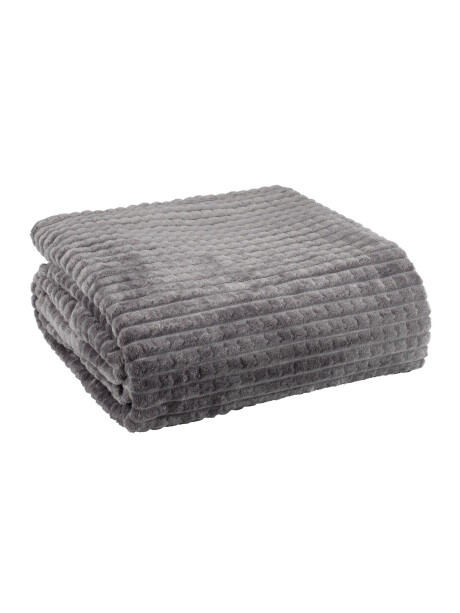 Manta HAGTORN fleece 140x200 gris Manta HAGTORN fleece 140x200 gris