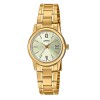 Reloj Casio LTPV002G-9B3UDF para mujer en acero Dorado