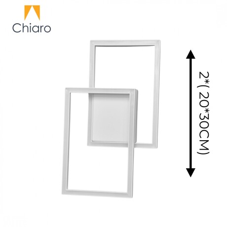Plafon Spot Led doble marco dimerizable 30W Blanco