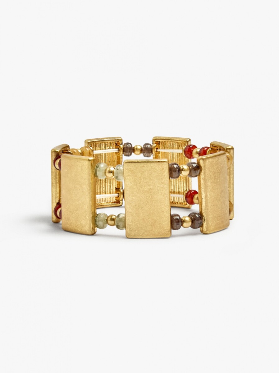 Pulsera Elástica Con Rectángulos - multicolor 