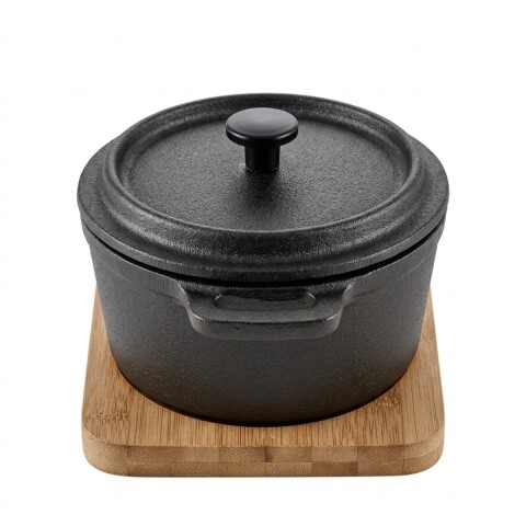 CAZUELA PEQ C/BASE BAMBU Unica