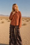 Leather Vila Shirt Cognac