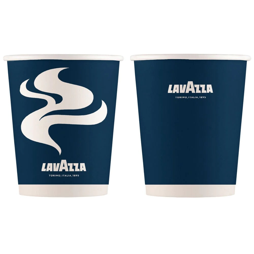 Vaso Lavazza de cartón x50 unid 8 Oz c/tapa