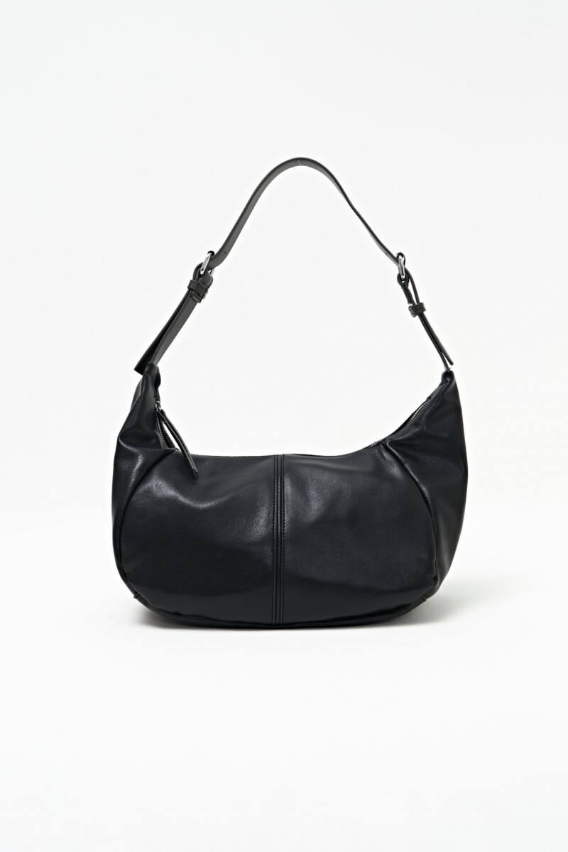 Cartera hobo con asa regulable - negro 