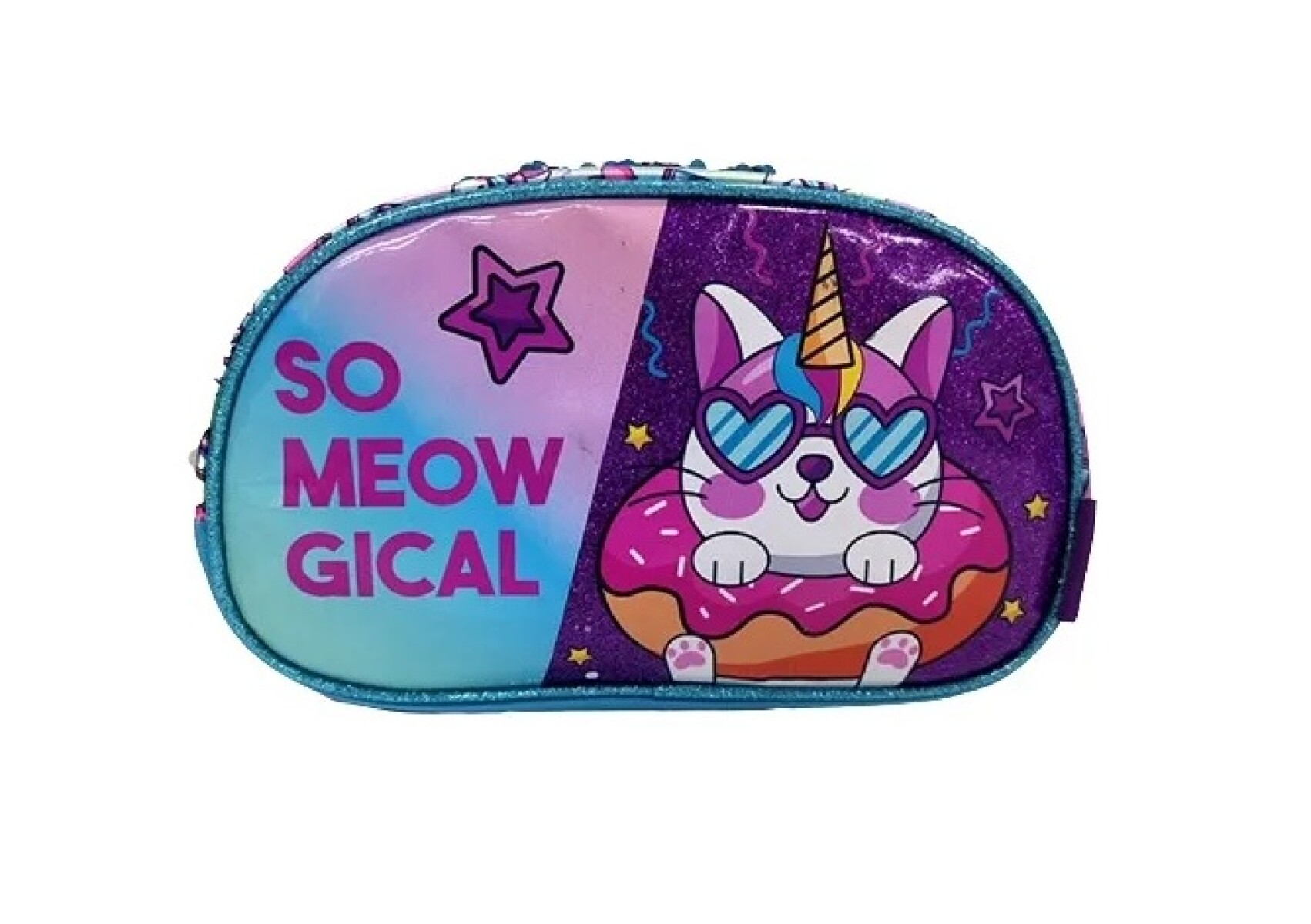 Cartuchera Phi Phi Bags Gatito Unicornio 2 Cierres 