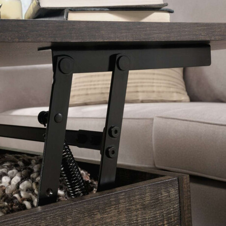 Mesa Ratona Articulada Sauder Linea Steel River Marron Oscuro