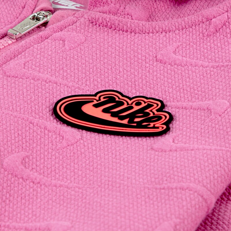 Abrigo New Impressions Con cierre Hoodie de Niña Rosado