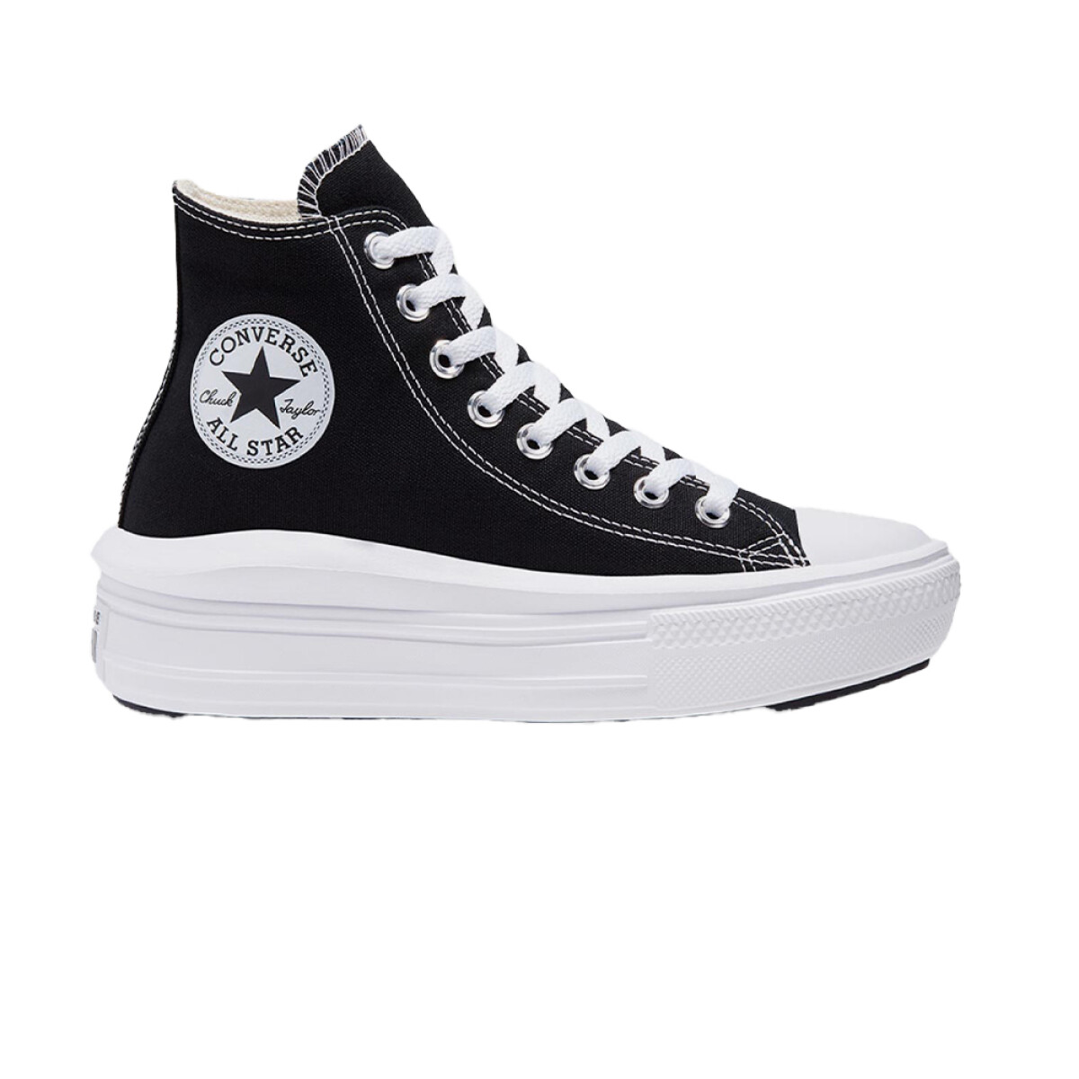 CONVERSE CHUCK TAYLOR ALL STAR MOVE HI TOP - Black/White 