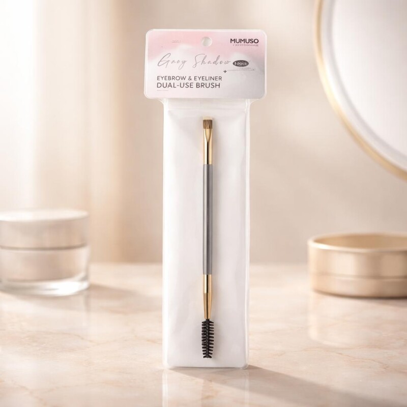BROCHA DOBLE USO PARA CEJAS Y DELINEADOR BROCHA DOBLE USO PARA CEJAS Y DELINEADOR