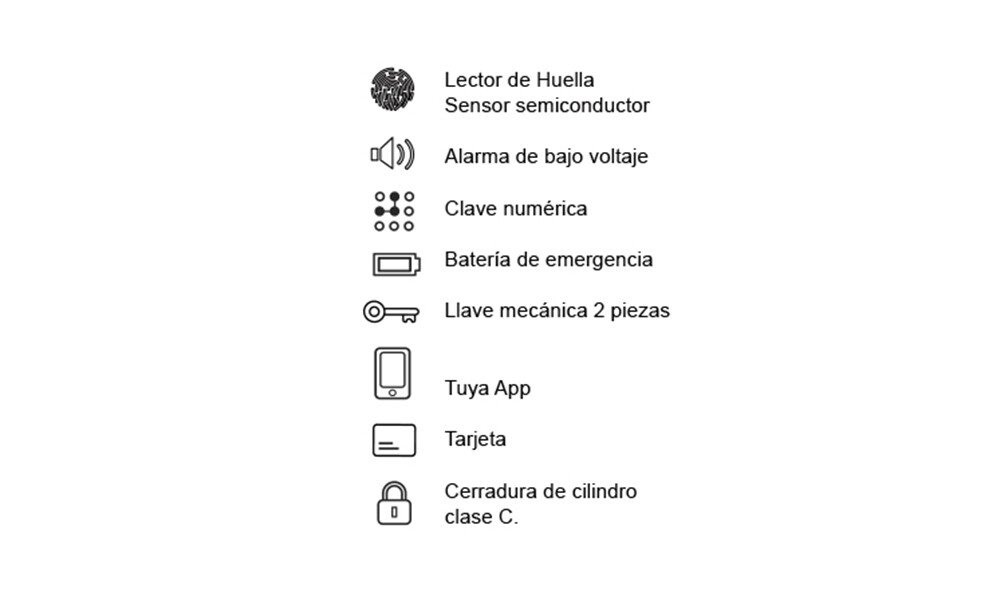 Cerradura A3 Negra Cerradura A3 Negra