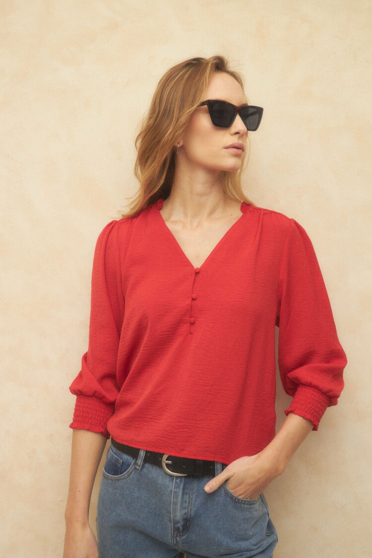 BLUSA MONTOYA Rojo