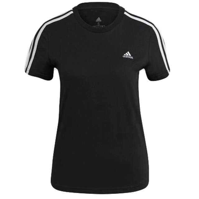 Remera de Mujer Adidas Wns 3S Negro - Blanco