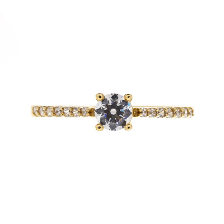 Anillo de oro 9 ktes con circonias Anillo de oro 9 ktes con circonias