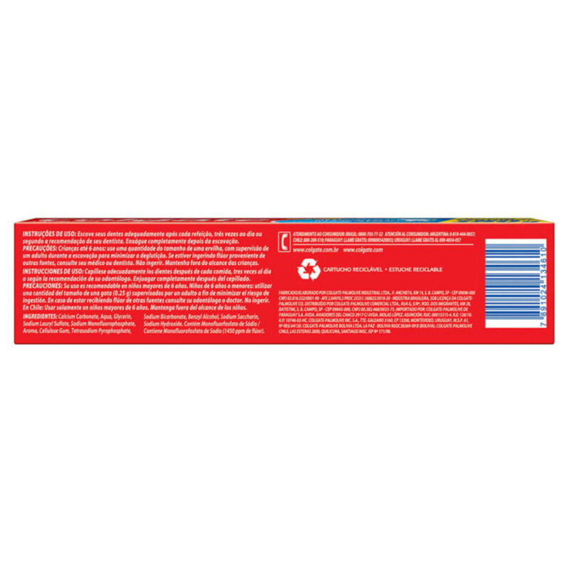 Pasta de Dientes Colgate MFP con Calcio 180 g Pasta de Dientes Colgate MFP con Calcio 180 g