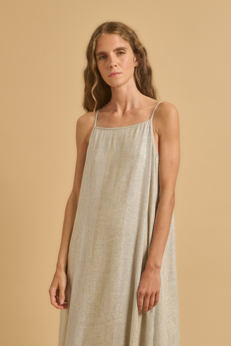 VESTIDO ROFIA Oro
