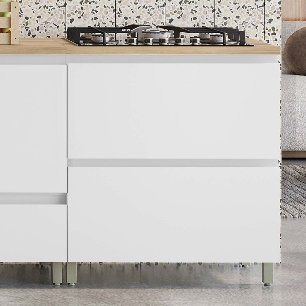 BAJO MESADA 80 CM MDF BLANCO SUECIA