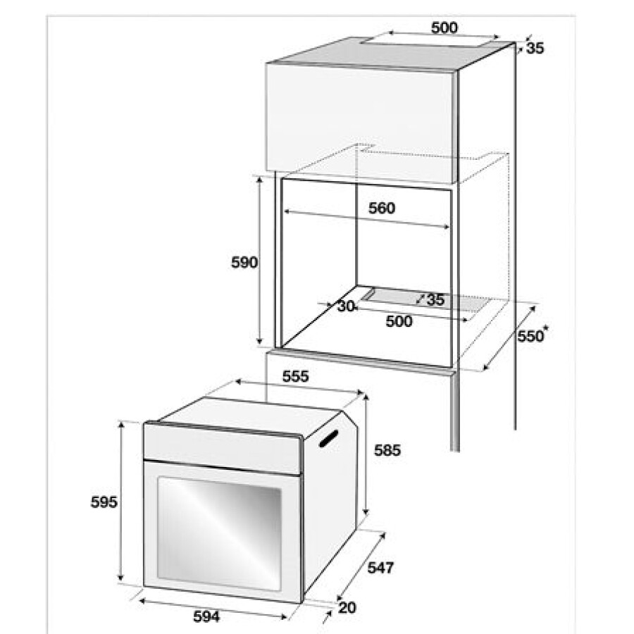 Horno de Empotrar Beko 80 lts BIMF35400