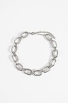 Collar eslabones plateado