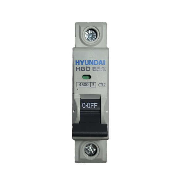Llave térmica HGD63S din 1P 32A 4,5kA HY1132S