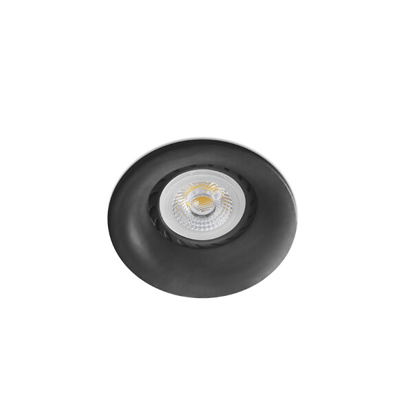 Downlight redondo aluminio negro s/zoc Ø78mm FA2110