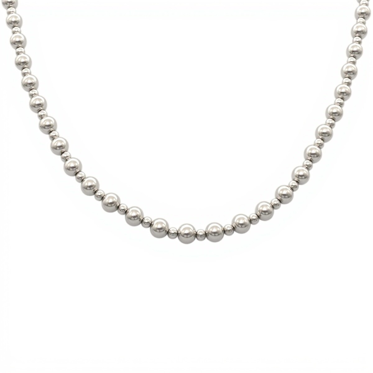 Cadena Bolas - Plata 925 - Sin Piedra - CD3264 - sinpiedra 