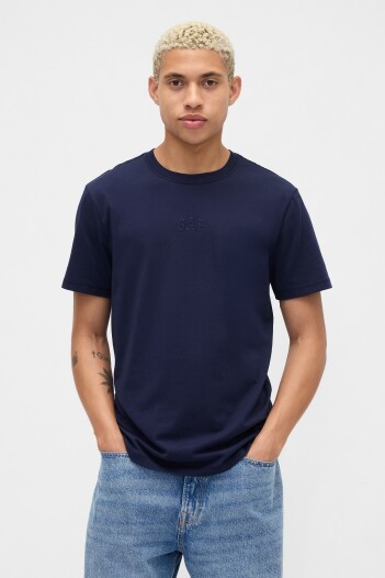 Remera Mini Logo Gap Hombre New Navy