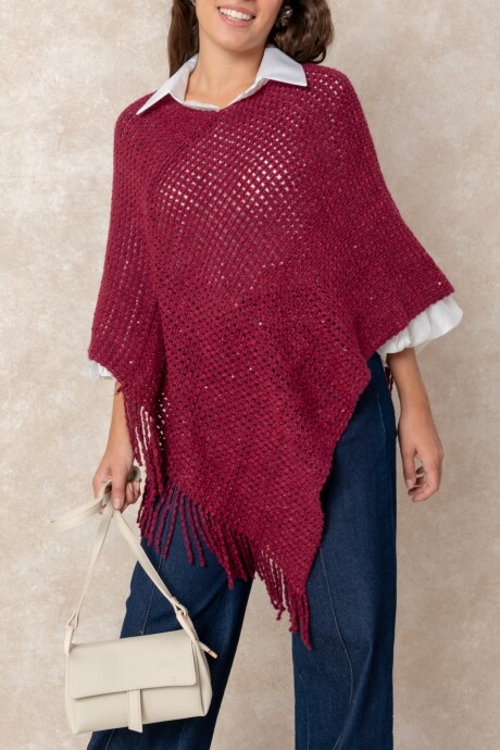PONCHO HONOR Magenta