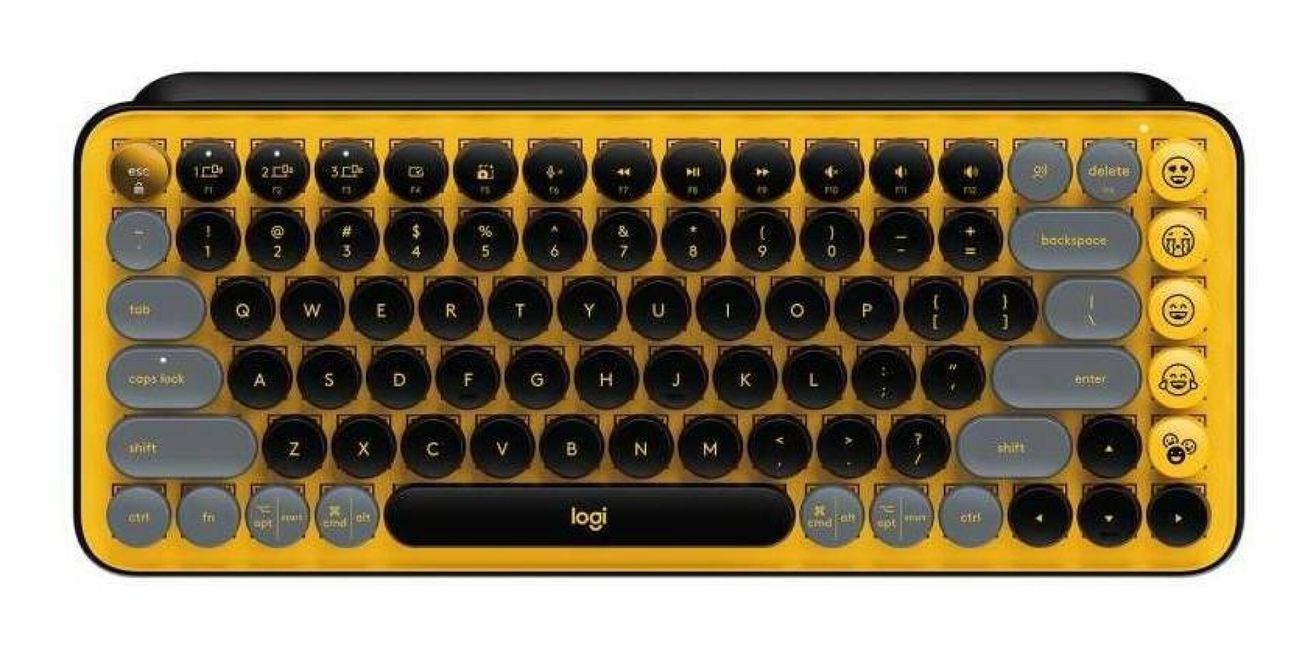 Teclado Bluetooth Logitech Pop Keys Qwerty Logitech Brown Color Blast - 6146 