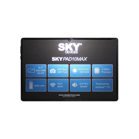 Tablet PAD10 Max Sky 10,1'' 3GB 64GB 5MP+2MP 001
