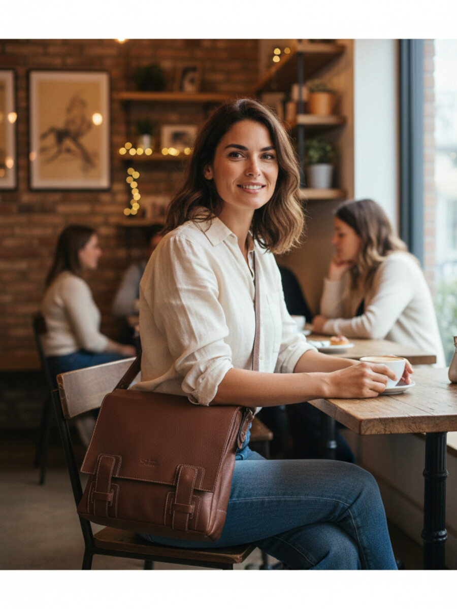 Morral en Cuero Genuino - Pieza Única de Calidad Premium 