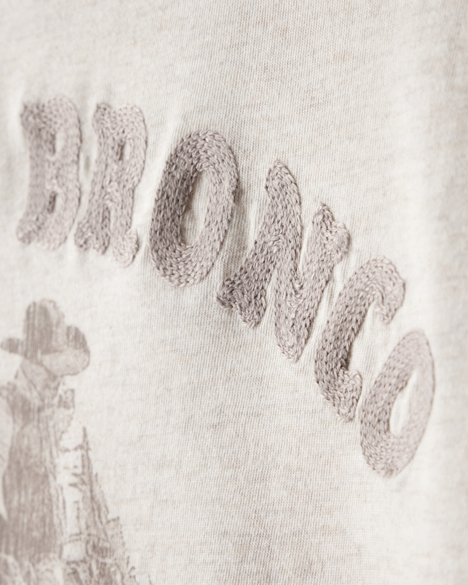 Remera de algodón, estampa rodeo Sin color