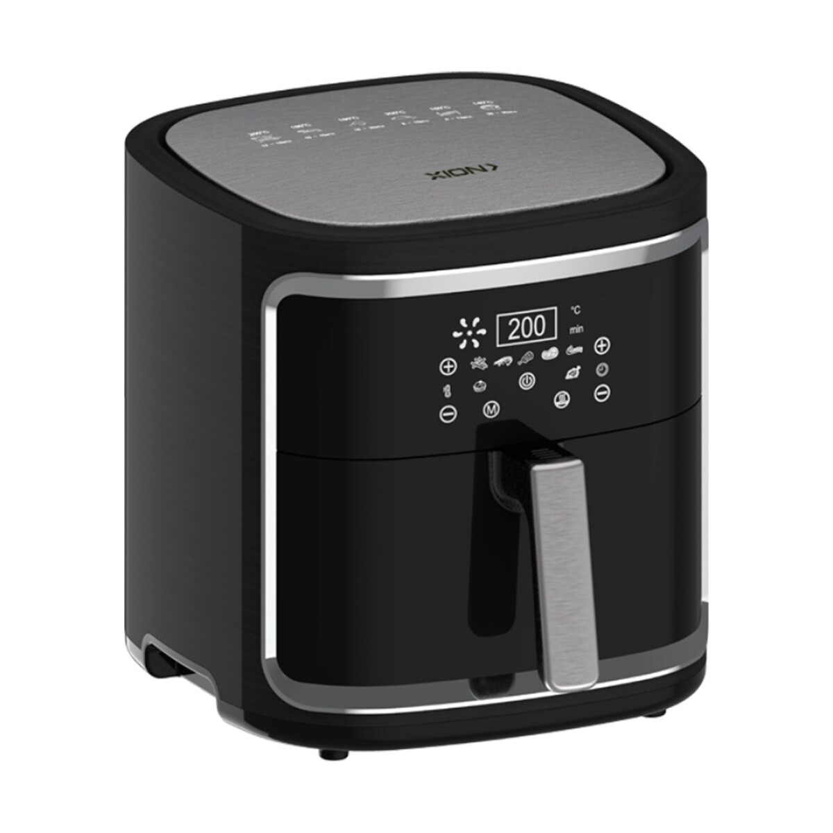 Freidora Airfryer Xion XI-FR78 Plastico Partido Costado 