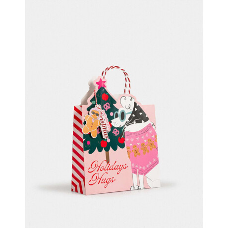 Bolsa De Regalo Navideña Combinacion Multicolor