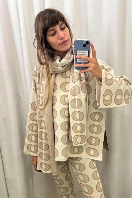 Bufanda Cronos Crudo/Beige