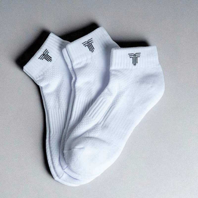 Medias Tripack Soquete Unisex Blanco